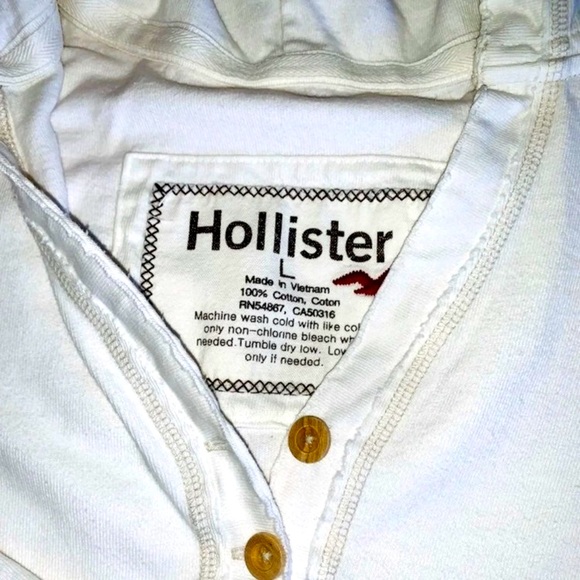 Vintage Hollister Crop Hoodie Sweater - Picture 4 of 8